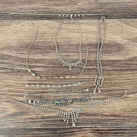 Collection of Rhinestone Costume Jewelry