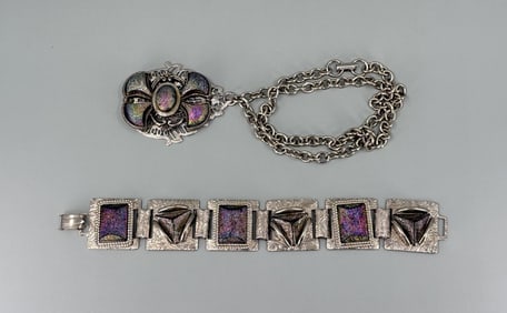Iridescent Rhinestone Costume Jewlery