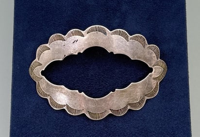 Navajo Kik-A-Poo Sterling Silver Hair Barrette