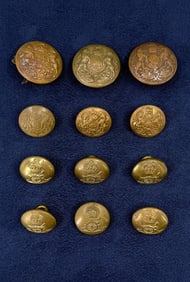 Antique British Military Uniform Buttons