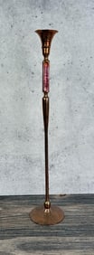 Hessel Studios Hammered Copper Candlestick