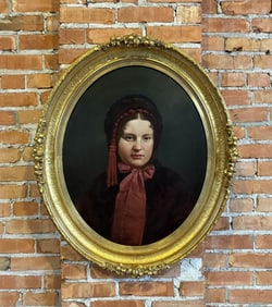 Portrait Painting Tryphena Harkness Rhode Island