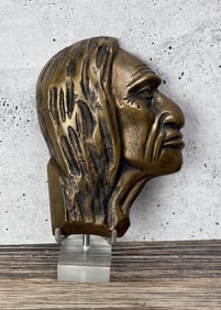 Bronze Indian Head Plaque