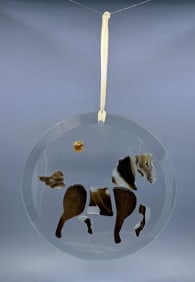 Montana Agate Horse Sun Catcher