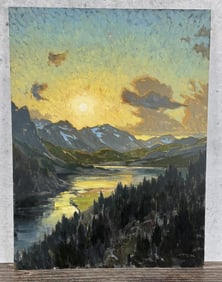 Taylor Lynde Long Lake Montana Oil Painting