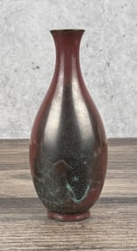Japanese Bronze Meiji Period Vase