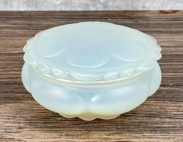 Waltersperger French Opalescent Glass Powder Box