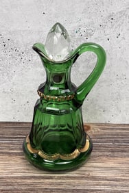 EAPG Green Glass Cruet