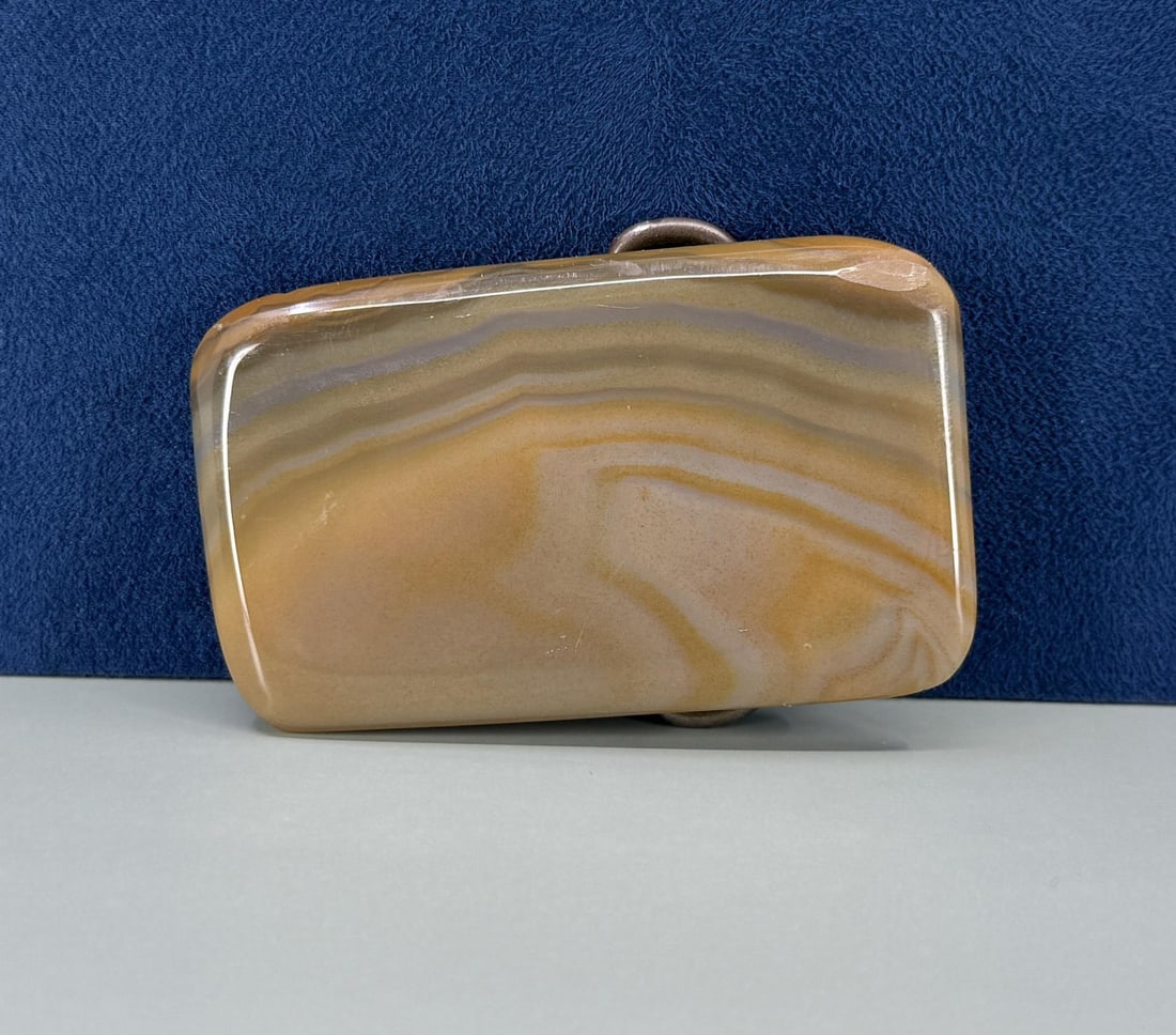 Montana Agate Cowboy Belt Buckle (1 of 3)