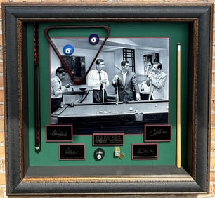 Millionaire Gallery The Rat Pack Billiards Display