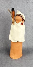 Clay Native American Indian Doll