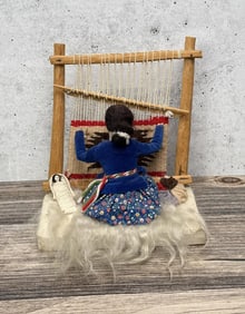 Navajo Indian Weaver Doll