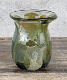 1972 Signed Art Glass Vase