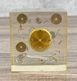 Watchmakers Lucite Mechanism Paperweight