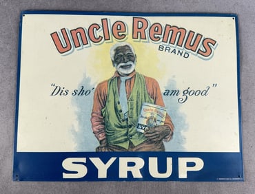 Uncle Remus Brand Syrup Tin Sign