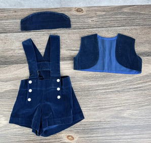 Collection of Antique Velvet Childs Clothing