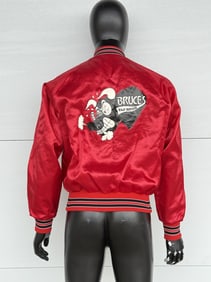 Vintage Bruce's Tap Room Satin Bomber Jacket