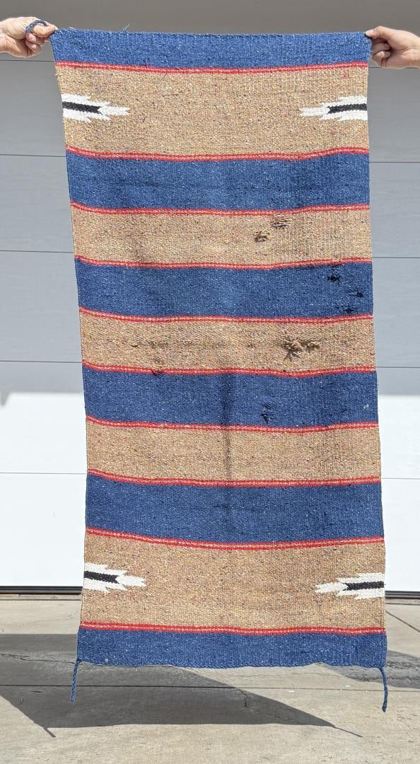 Mexican Wool Saddle Blanket Rug (1 of 3)