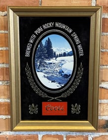 Coors Beer Mirror Bar Sign