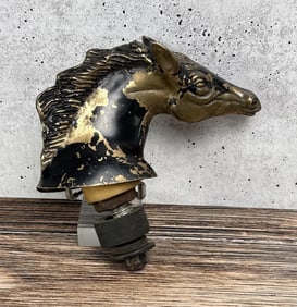 Racehorse Horse Head Mascot Hood Ornament