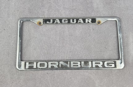 Hornburg Germany Jaguar License Plate Frame Topper