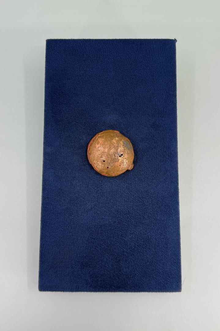 Anaconda Copper Company Montana Button Ingot: From the Estate of an Anaconda Copper Company Employee. 45.68 grams. 1 1/2" diameter.