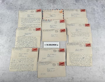 WW2 POW Collection of Letters from Doctor Solomon
