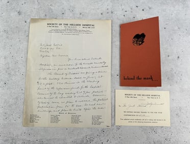 Hillside Hospital New York Mental Patient Booklet