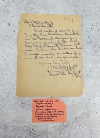 Admiral M.J. Clement Navy Surgeon Signed Letter