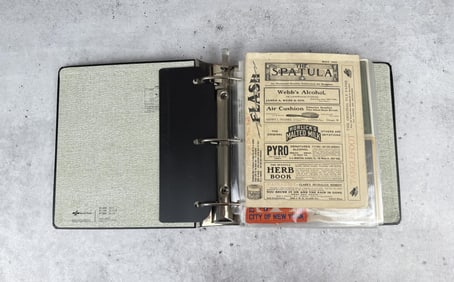 Binder of Antique Medical Ephemera