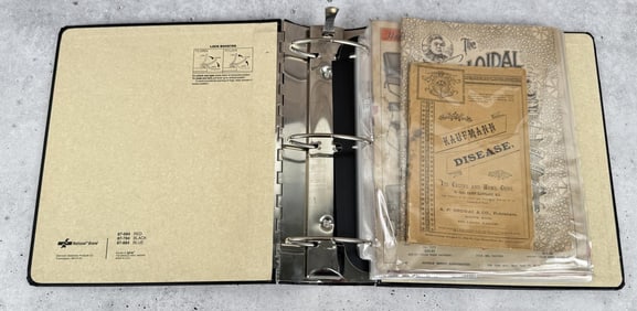 Binder of Antique Medical Ephemera