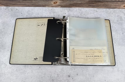 Binder of Antique Medical Ephemera