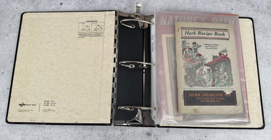 Binder of Antique Medical Ephemera