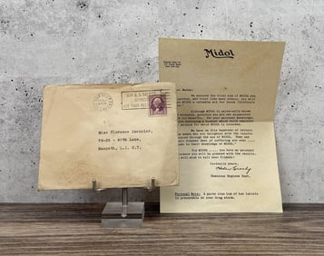 1936 Midol Feminine Hygiene Letter