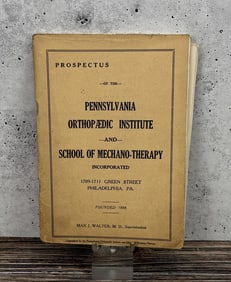 Prospectus Pennsylvania Orthopedic Institute