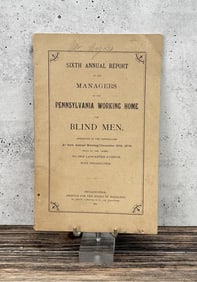 Pennsylvania Working Home for Blind Men Report