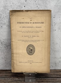 The Induction of Homeopathy by Samuel Hahnemann