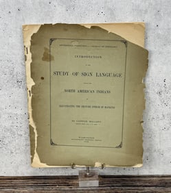 Study of Sign Language North American Indians