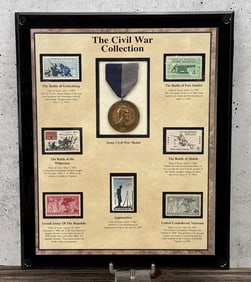 Army Civil War Campaign Medal and Stamps