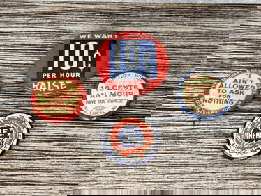 Collection of Union Celluloid Political Buttons