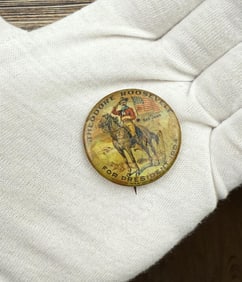 1904 Theodore Roosevelt For President Button