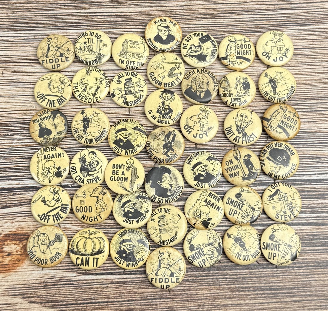 Hassan Tokio Cigarettes Celluloid Buttons (1 of 3)