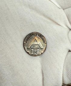 Manhattan Project A Bomb Sterling Employee Pin