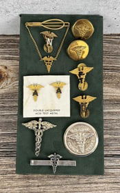 Collection of US Army Medical Corps Pins