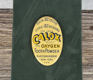 Calox Tooth Powder Celluloid Pocket Mirror