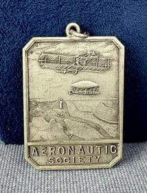 Aeronautic Society Presentation Medal Sterling
