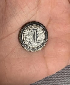 1860s Seated Liberty Quarter Love Token