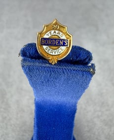 10k Gold 20 Years Borden's Milk Service Pin