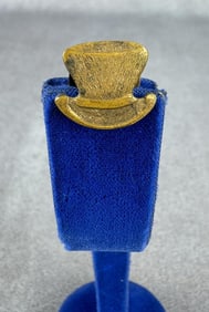 Antique Political Top Hat Lapel Pin