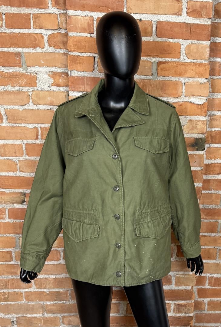 1977 US Army Women's Field Jacket OG 107: Size 14R. Made in 1977